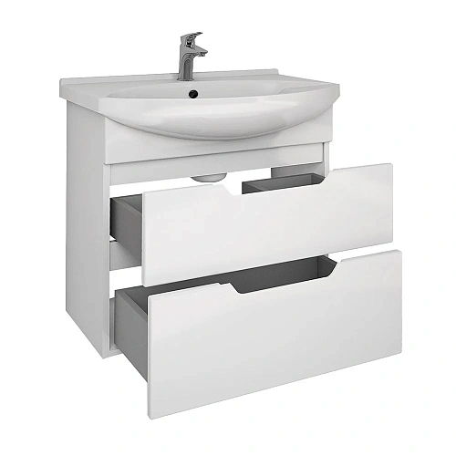 Тумба под раковину DREJA LAGUNA PLUS, 65 см, подвесная/напольная, 2 ящика, с опорами, белый глянец 9 99.0105 Тумба под раковину DREJA LAGUNA PLUS, 65 см, подвесная/напольная, 2 ящика, с опорами, белый глянец 9 99.0105