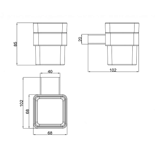 Стакан Milacio Ultra (MCU.951.MB) черный матовый Стакан Milacio Ultra (MCU.951.MB) черный матовый