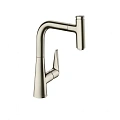 Смеситель для кухни Hansgrohe 220, с вытяжным изливом, 1jet 72822800, под сталь Смеситель для кухни Hansgrohe 220, с вытяжным изливом, 1jet 72822800, под сталь