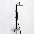 Душевая система WasserKRAFT A114.258.217.CB Thermo с термостатом черный Душевая система WasserKRAFT A114.258.217.CB Thermo с термостатом черный