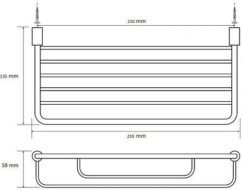 Полка Bemeta CYTRO 146208122 Полка Bemeta CYTRO 146208122