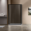 Картинка анонса товара «душевой уголок vincea garda vsr-1g9012cgb, 1200x900, черный, стекло тонированное»