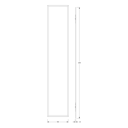 Зеркало Evoform Comfort BY 0953 30 х 160 см с фацетом 15 мм Зеркало Evoform Comfort BY 0953 30 х 160 см с фацетом 15 мм