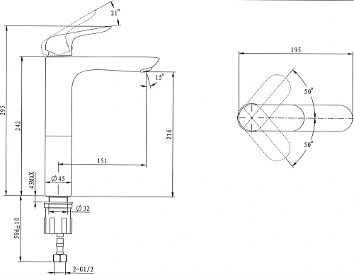 Смеситель для раковины STWORKI HDN2771MG 586161 Смеситель для раковины STWORKI HDN2771MG 586161