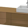 Тумба под раковину Duravit XSquare XS4914R6161 160 см Коричнево-оливковый глянцевый Тумба под раковину Duravit XSquare XS4914R6161 160 см Коричнево-оливковый глянцевый