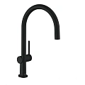 Смеситель для кухни Hansgrohe 220, 1jet 72804670, матовый черный Смеситель для кухни Hansgrohe 220, 1jet 72804670, матовый черный