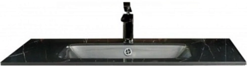 Столешница Boheme Lucido стекло 100см глянцевый графит 852-100-GR Столешница Boheme Lucido стекло 100см глянцевый графит 852-100-GR