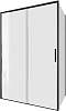 Картинка анонса товара «душевой уголок aquanet pleasure evo 130x90 ae65-130x90-bt профиль черный, прозрачное стекло»