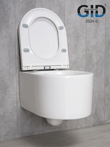 Унитаз подвесной Gid Tr2150 62233Y белый 49x36x36 с крышкой микролифт Унитаз подвесной Gid Tr2150 62233Y белый 49x36x36 с крышкой микролифт