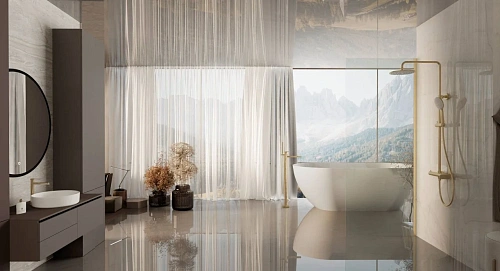 Душевая система Vincea Rondo VSFS-1R0BG без излива, брашированное золото Душевая система Vincea Rondo VSFS-1R0BG без излива, брашированное золото