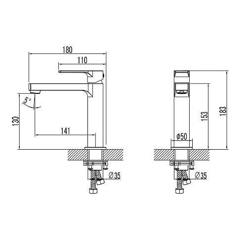 Смеситель для раковины Lemark Plus Grace LM1537C , хром Смеситель для раковины Lemark Plus Grace LM1537C , хром