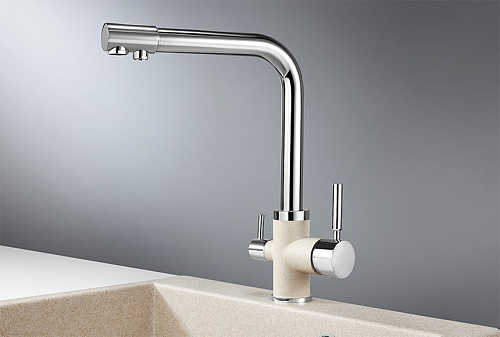 Смеситель для кухни Granula 3015, XРОМ/ПИРИТ Смеситель для кухни Granula 3015, XРОМ/ПИРИТ