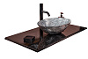 Картинка анонса товара «столешница armadi art monaco мрамор lv204 nero marquina 101см 859-101-nm 859-nm-101»