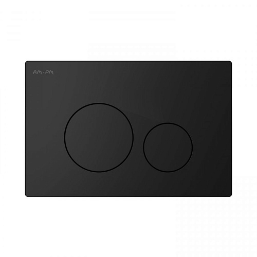 Клавиша смыва AM.PM Pro L I049038 пневматическая, пластик, черный матовый Клавиша смыва AM.PM Pro L I049038 пневматическая, пластик, черный матовый