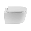 Унитаз подвесной BelBagno UNIQUE BB007CH-TOR/SC безободковый с сиденьем и смывом TORNADO Унитаз подвесной BelBagno UNIQUE BB007CH-TOR/SC безободковый с сиденьем и смывом TORNADO