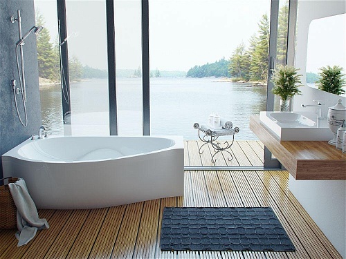 Ванна из искусственного камня Эстет Gracia silk 1700х940 ФР-00014529 левая Ванна из искусственного камня Эстет Gracia silk 1700х940 ФР-00014529 левая