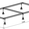 Каркас для поддона Allen Brau 140х80 8.00005 Каркас для поддона Allen Brau 140х80 8.00005