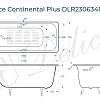 Ванна чугунная Delice Continental PLUS 170х70 DLR230634R-AS с отверстиями под ручки и антиско Ванна чугунная Delice Continental PLUS 170х70 DLR230634R-AS с отверстиями под ручки и антиско