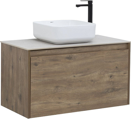 Тумба под раковину Aquanet Nova Lite 90 дуб рустикальный (1 ящик) 00249517 Тумба под раковину Aquanet Nova Lite 90 дуб рустикальный (1 ящик) 00249517