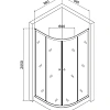 Душевой уголок Orange E01-100TB с поддоном 98х98х205 стекло прозрачное Душевой уголок Orange E01-100TB с поддоном 98х98х205 стекло прозрачное