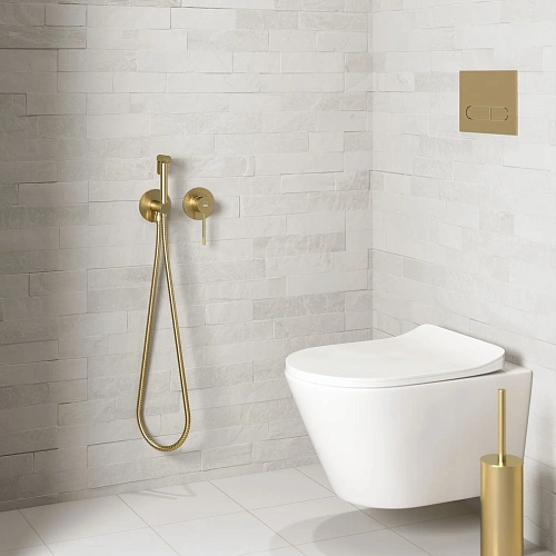 Гигиенический душ Timo Saona 2339/17SM с термостатотом золото матовое Гигиенический душ Timo Saona 2339/17SM с термостатотом золото матовое