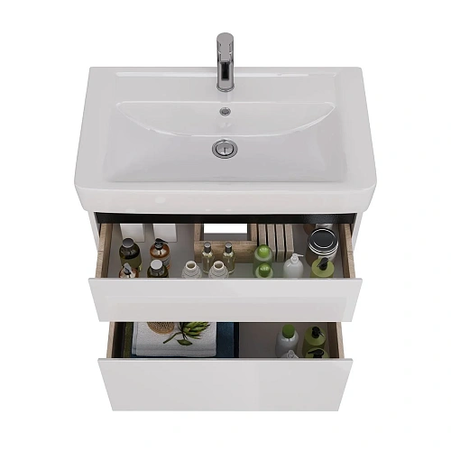 Тумба под раковину Lemark COMBI 80 см подвесная/напольная, черный/белый LM03C80T-black Тумба под раковину Lemark COMBI 80 см подвесная/напольная, черный/белый LM03C80T-black