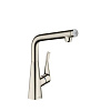 Картинка анонса товара «смеситель для кухни hansgrohe metris с высоким изливом, под сталь 14883800»