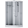 Картинка анонса товара «душевая кабина am.pm x-joy w94c-401-100mt 100x100, четверть круга, профиль хром матовый, стекло прозрачное»