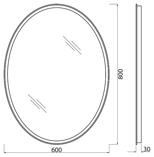 Зеркало BelBagno SPC-VST-600-800-LED-BTN 12W 220-240V 600x30x800 с подсветкой и кнопочным выключателем Зеркало BelBagno SPC-VST-600-800-LED-BTN 12W 220-240V 600x30x800 с подсветкой и кнопочным выключателем