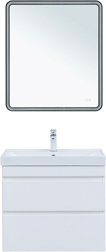 Тумба под раковину Aquanet Слим 70 00346048 белый сатин Тумба под раковину Aquanet Слим 70 00346048 белый сатин