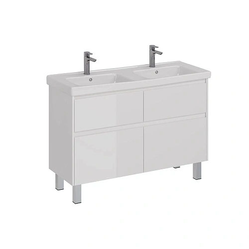 Тумба под раковину Lemark COMBI 125 см подвесная/напольная, белый LM03C125T Тумба под раковину Lemark COMBI 125 см подвесная/напольная, белый LM03C125T