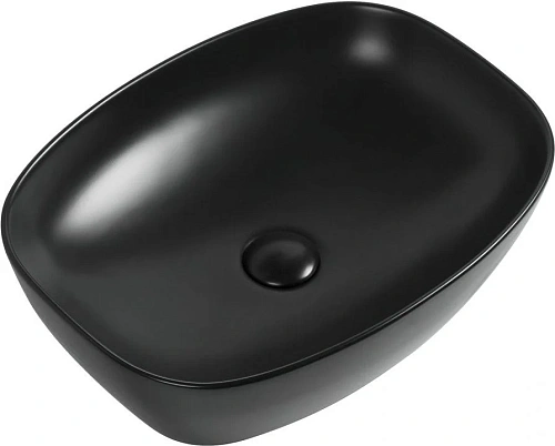 Раковина Aquanet Fine-1-MB 50 накладная, черная матовая FINE-1-MB Раковина Aquanet Fine-1-MB 50 накладная, черная матовая FINE-1-MB