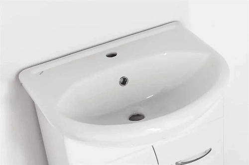 Тумба под раковину Style Line Уют 55, напольная, белая, ЛС-000010055 Тумба под раковину Style Line Уют 55, напольная, белая, ЛС-000010055