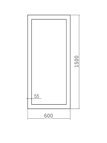 Зеркало SILVER MIRRORS 600x1500 Фараон (ФР-00000924) Зеркало SILVER MIRRORS 600x1500 Фараон (ФР-00000924)