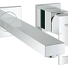 Смеситель для раковины GROHE Eurocube (вынос 230 мм), хром (23447000) внешняя часть Смеситель для раковины GROHE Eurocube (вынос 230 мм), хром (23447000) внешняя часть