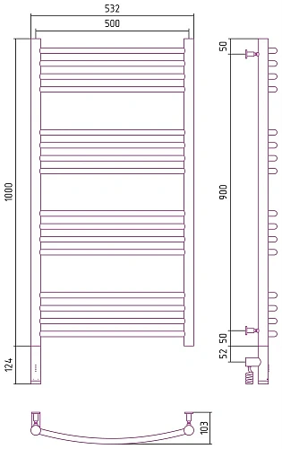 Полотенцесушитель электрический Сунержа Богема 3.0 выгнутая 1000х500 МЭМ левый 05-5802-1050 Состарен Полотенцесушитель электрический Сунержа Богема 3.0 выгнутая 1000х500 МЭМ левый 05-5802-1050 Состарен