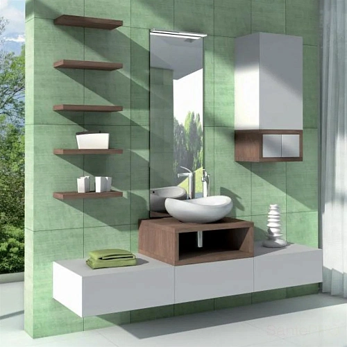 Тумба под раковину Aquaton Интегро 40 орех 1A142603INH30 Тумба под раковину Aquaton Интегро 40 орех 1A142603INH30