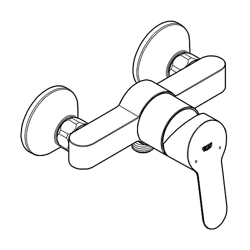 Смеситель для душа GROHE BauEdge, хром (23333000) Смеситель для душа GROHE BauEdge, хром (23333000)