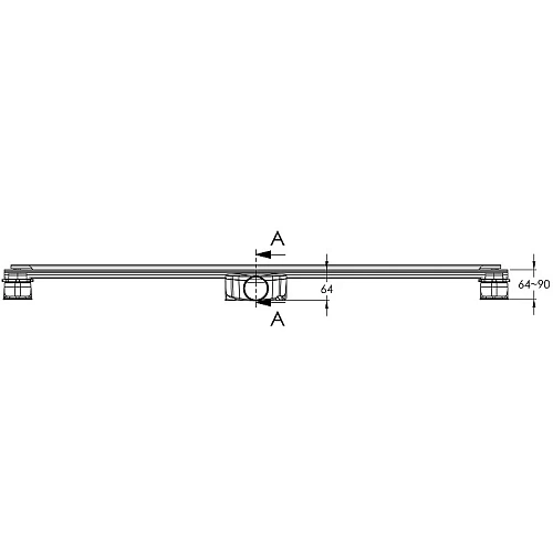 Душевой лоток BERGES SUPER line 750, матовый хром, S-сифон D50 H60 боковой 090182 Душевой лоток BERGES SUPER line 750, матовый хром, S-сифон D50 H60 боковой 090182