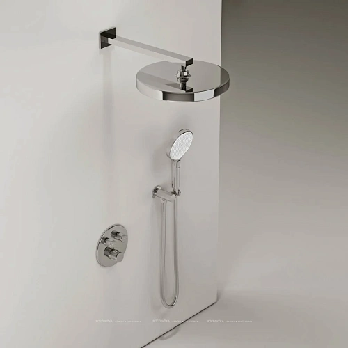 Душевая система Sancos Space SC3006CH встраиваемый с термостатом, хром Душевая система Sancos Space SC3006CH встраиваемый с термостатом, хром