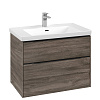 Картинка анонса товара «тумба под раковину villeroy &amp; boch subway 3.0 с подсветкой stone oak / stone oak c574l1rk»