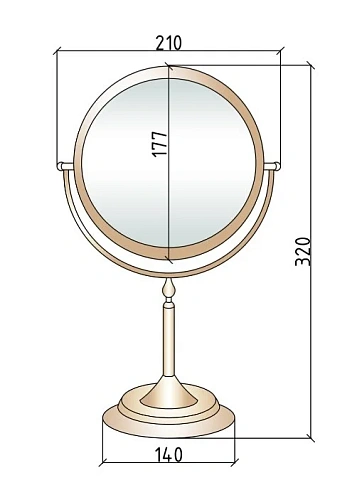Зеркало косметическое Boheme MEDICI 502 Зеркало косметическое Boheme MEDICI 502