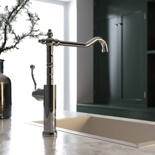 Смеситель для кухни Paini Arena 92CR569/5822FKM складной с отдельным рычагом управления Смеситель для кухни Paini Arena 92CR569/5822FKM складной с отдельным рычагом управления