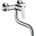 Смеситель для кухни hansgrohe Focus настенный с поворотным изливом, хром 31825000 Смеситель для кухни hansgrohe Focus настенный с поворотным изливом, хром 31825000