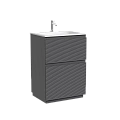 Тумба под раковину SANCOS Folk Floor FL60FGS 590х445х850 Grey soft, напольная Тумба под раковину SANCOS Folk Floor FL60FGS 590х445х850 Grey soft, напольная