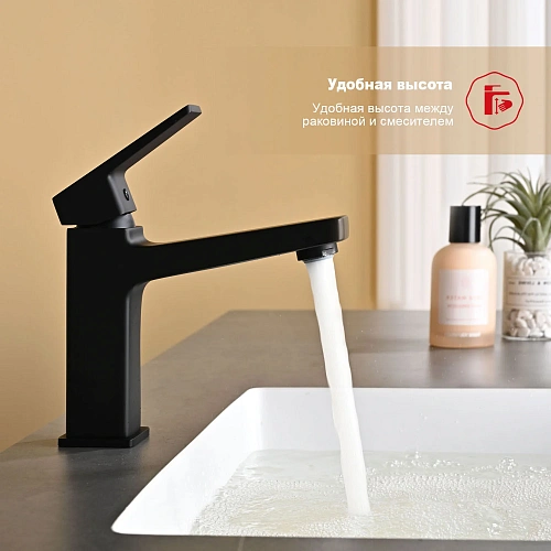 Смеситель для раковины Raglo R30.10.06, черный Смеситель для раковины Raglo R30.10.06, черный