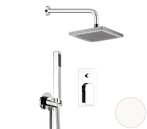 Душевая система Remer Infinity I09S08OBO, белый матовый Душевая система Remer Infinity I09S08OBO, белый матовый