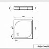 Душевой поддон Эстет Гамма 800х800 ФР-00000757 Душевой поддон Эстет Гамма 800х800 ФР-00000757