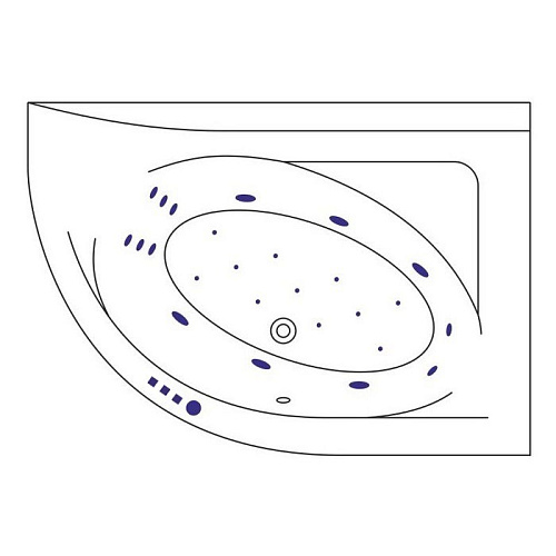 Акриловая ванна EXCELLENT Aquarella 170x110 правая ULTRA бронза WAEX.ARP17.ULTRA.BR Акриловая ванна EXCELLENT Aquarella 170x110 правая ULTRA бронза WAEX.ARP17.ULTRA.BR