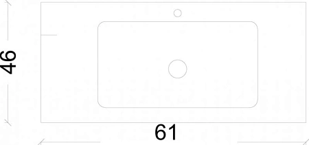 Раковина Armadi Art Vallessi 60 белая керамика глянец 838-060-WG Раковина Armadi Art Vallessi 60 белая керамика глянец 838-060-WG